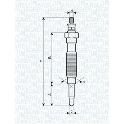 Bujía de precalentamiento MAGNETI MARELLI 062900072304 Oferta Flash